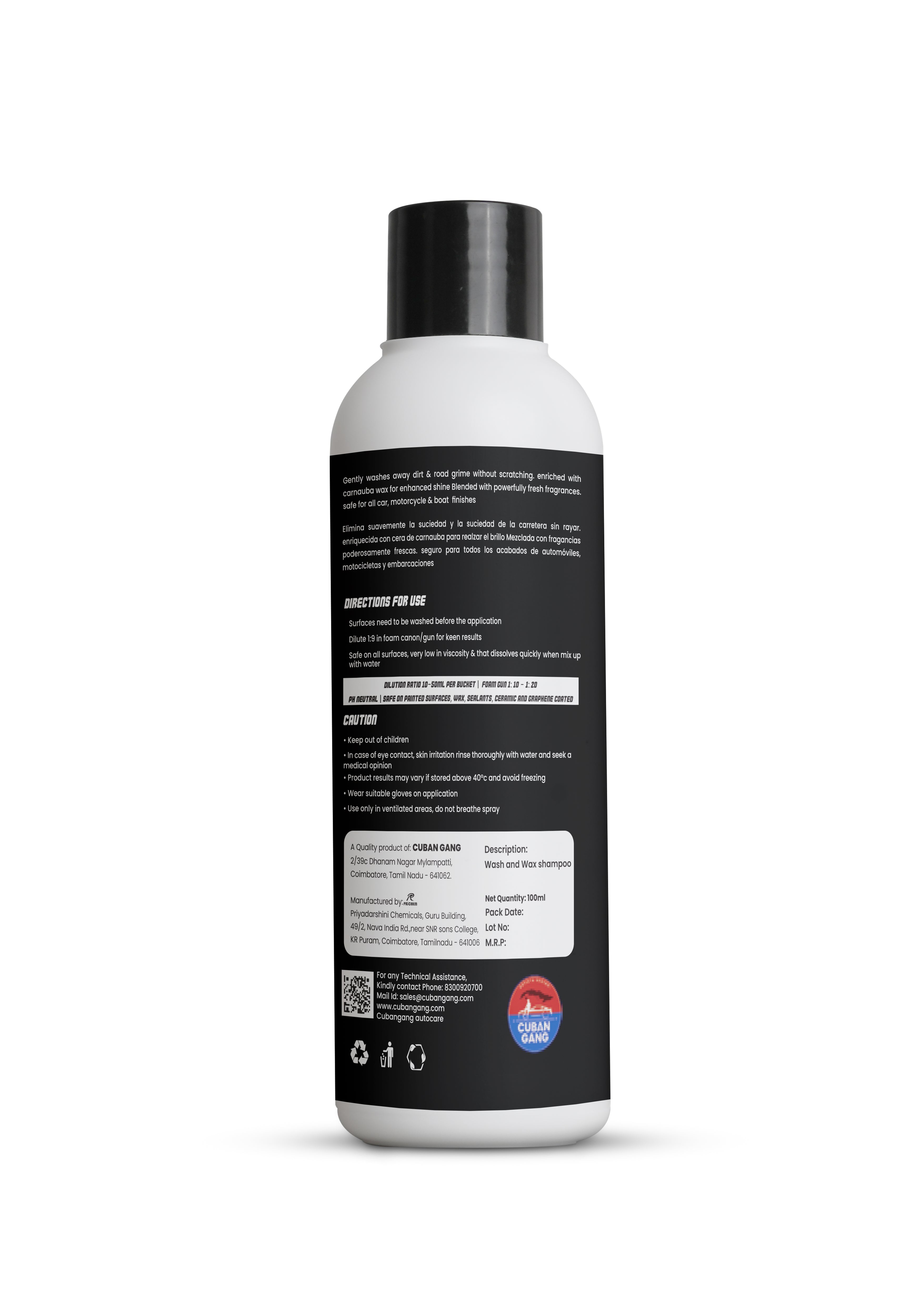 Carnauba Wash and Wax 100ml