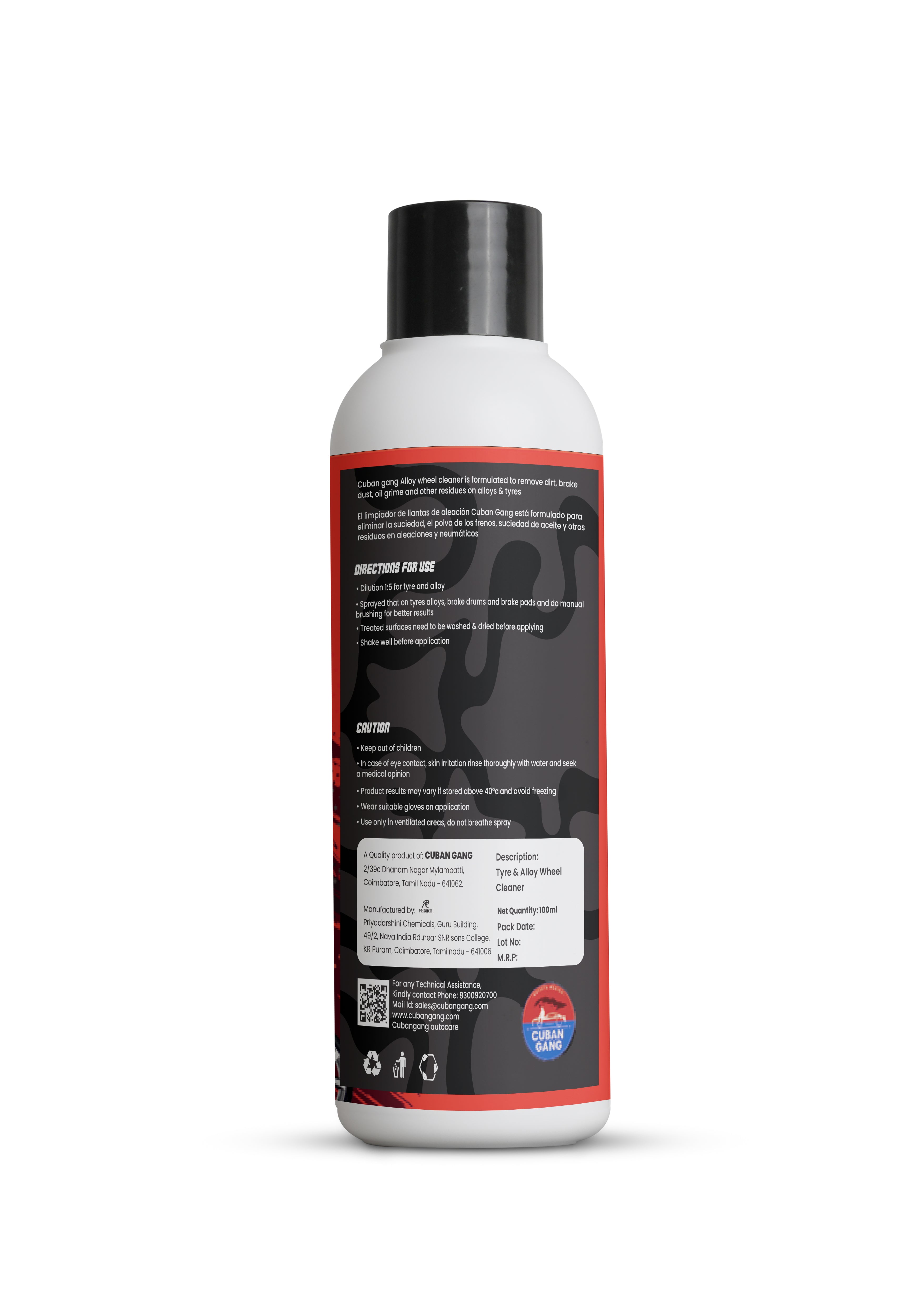 Tyre and Alloy Wheel Cleaner 100ml