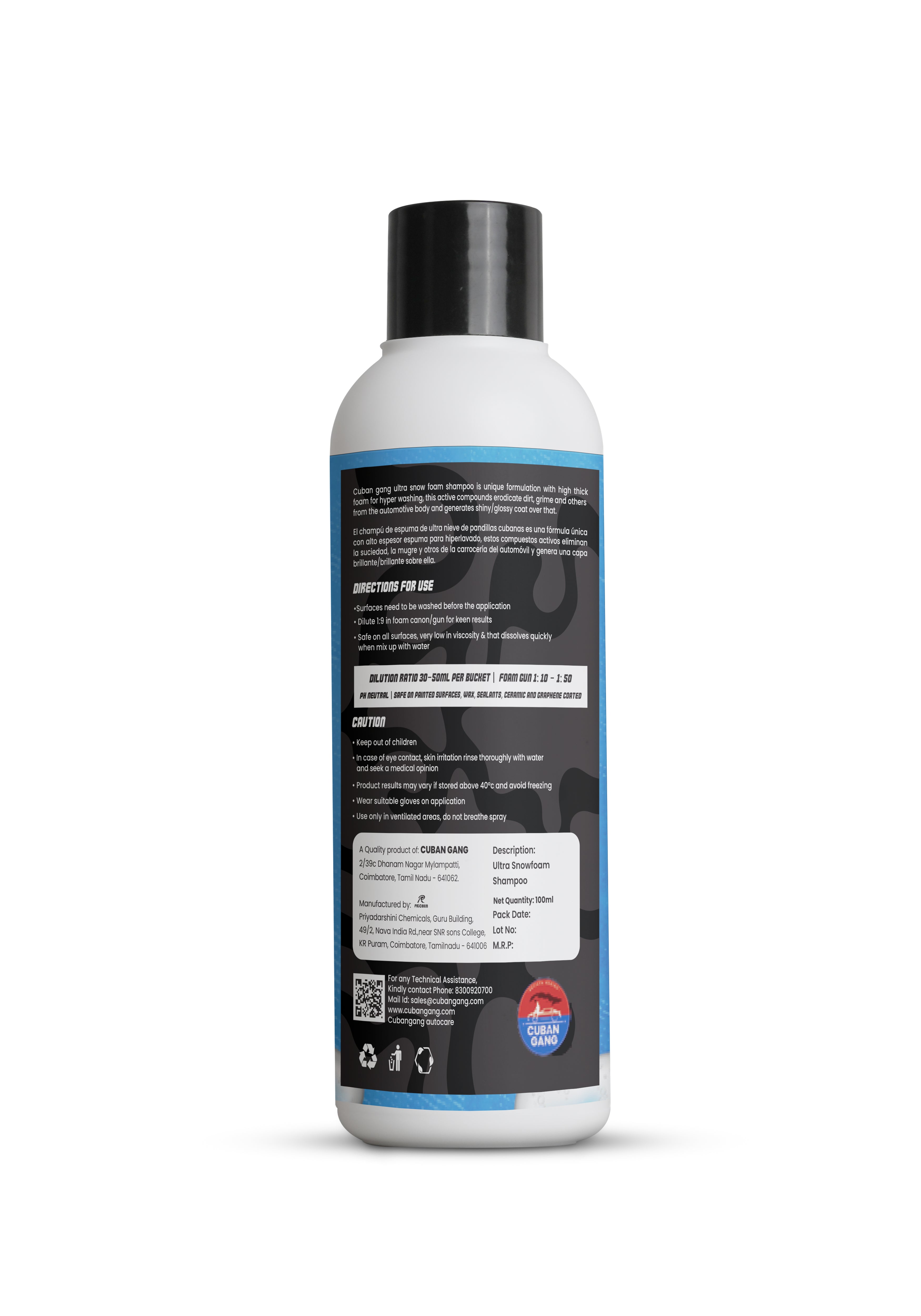 Ultra Snow Foam Shampoo Blueberry 100ml