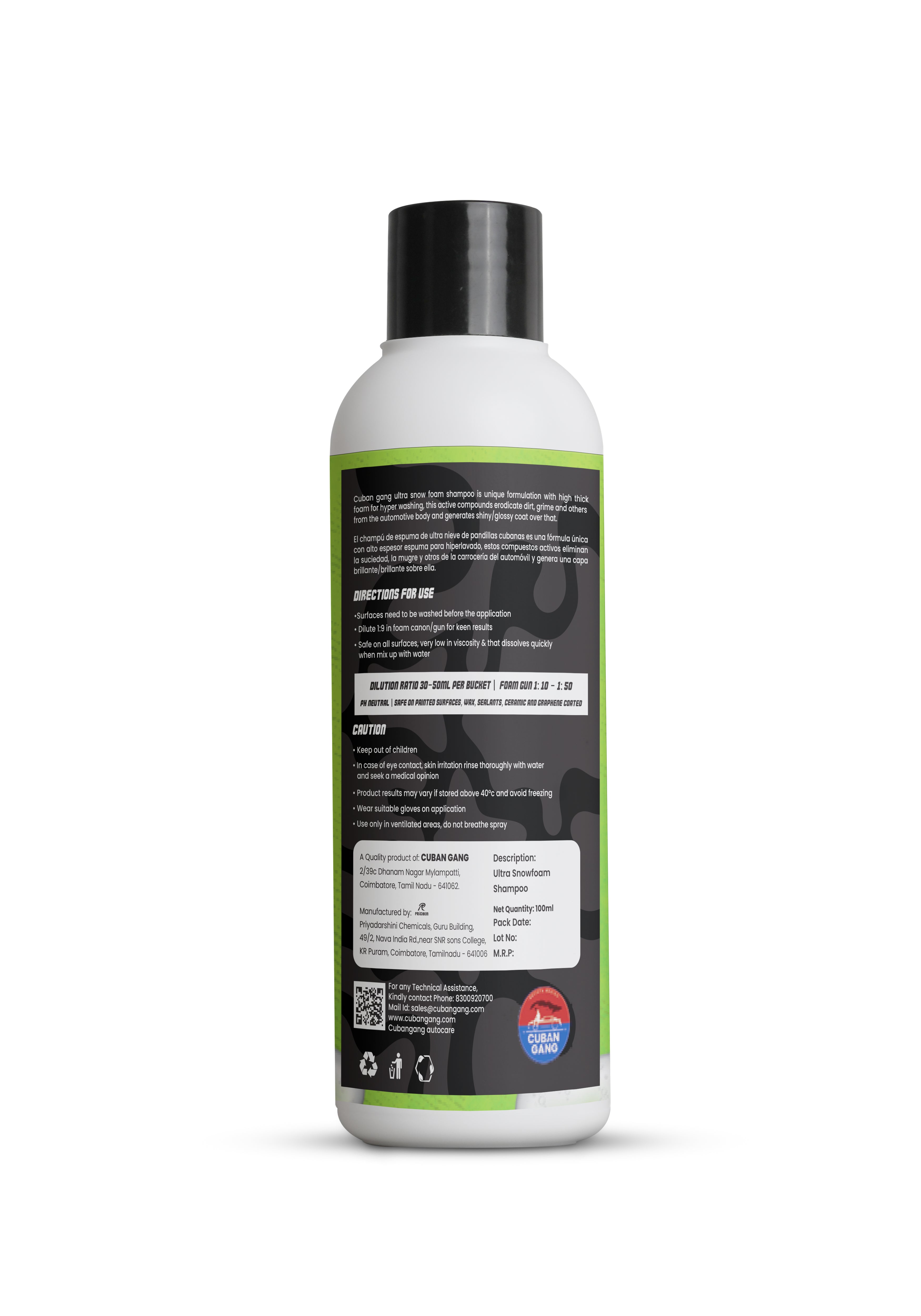 Ultra Snow Foam Shampoo 100ml