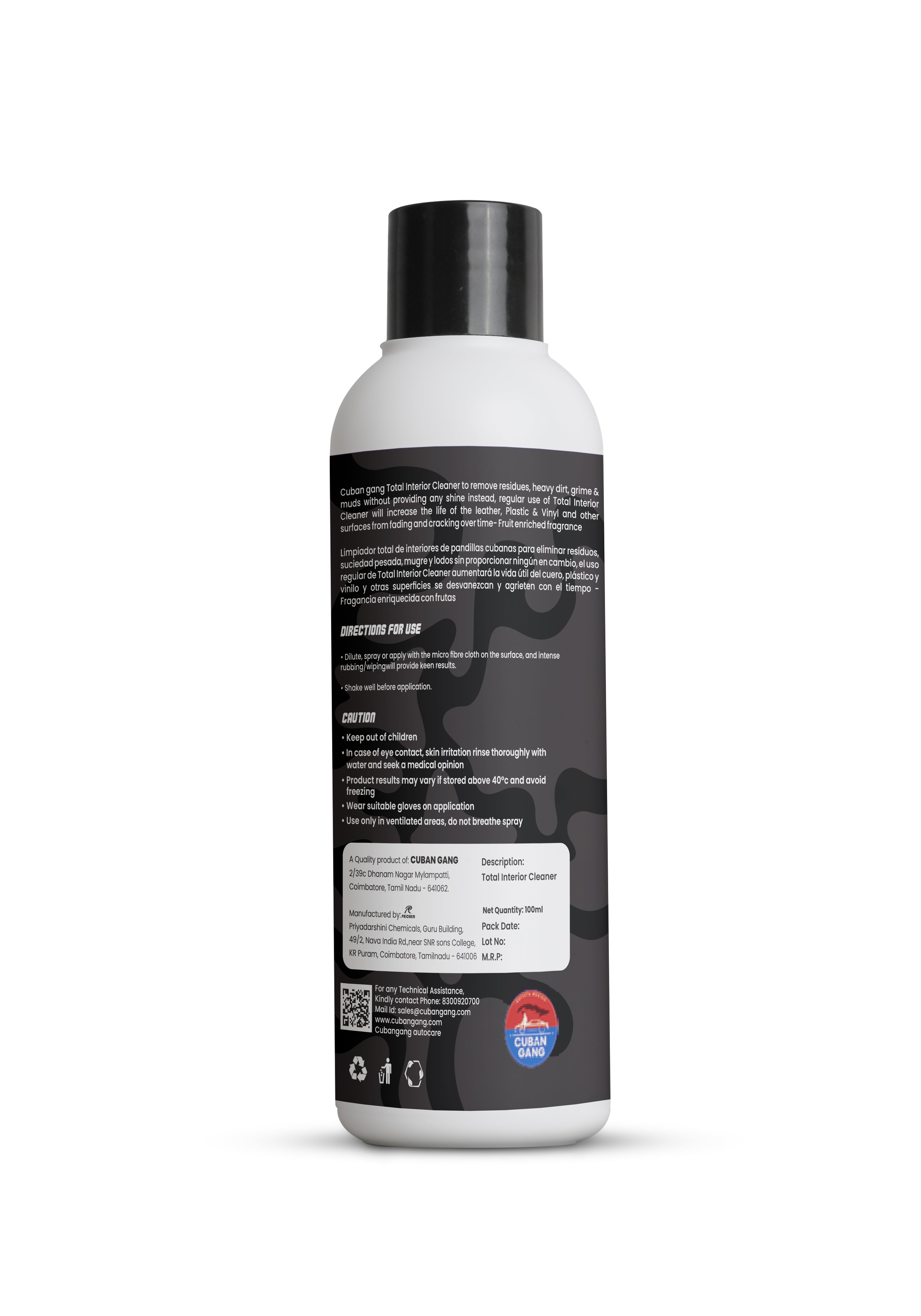 Total Interior Cleaner & Protectant 100ml