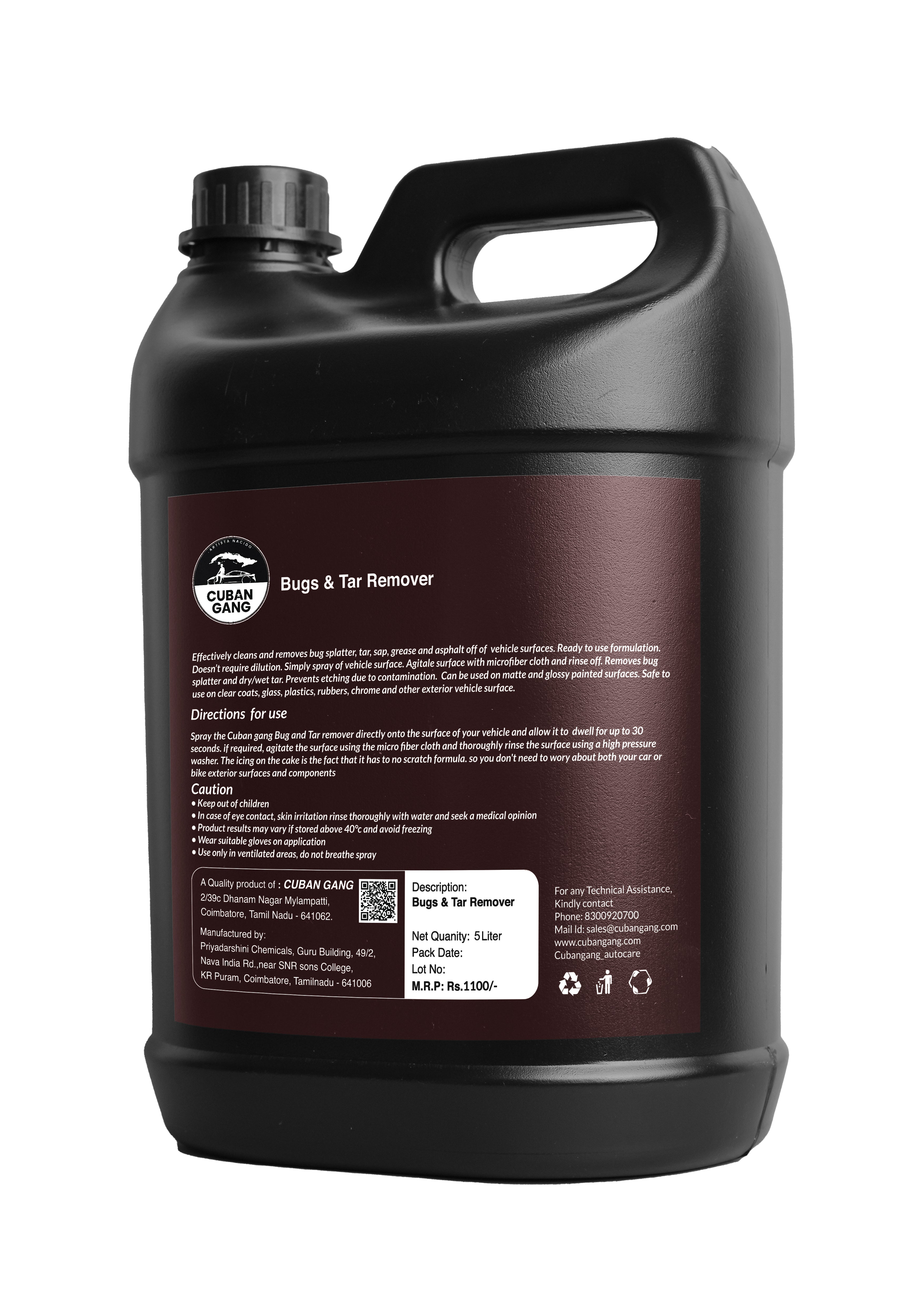 Bug and Tar Remover 5L