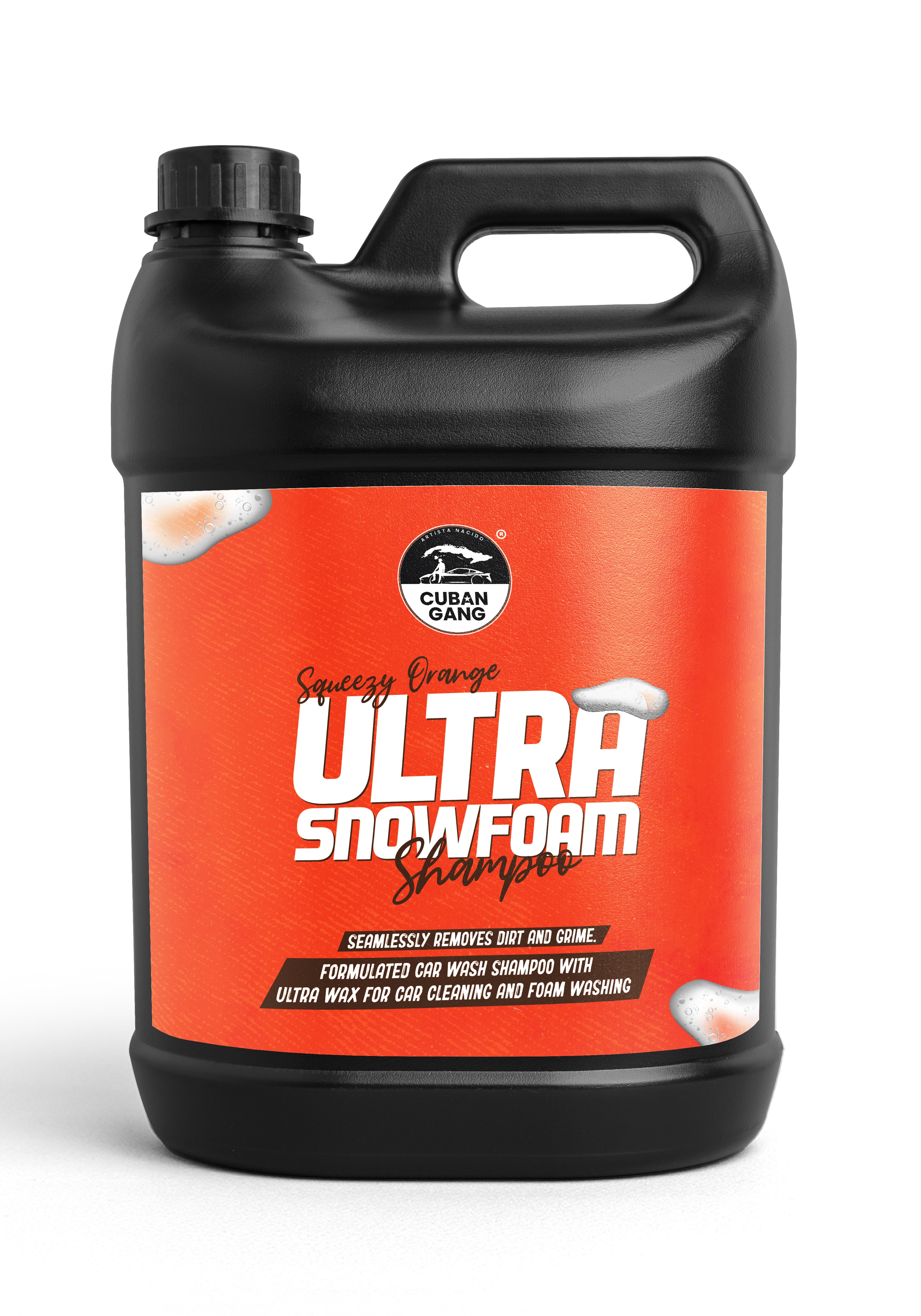 Ultra Snow Foam Shampoo Squeezy Orange 5L