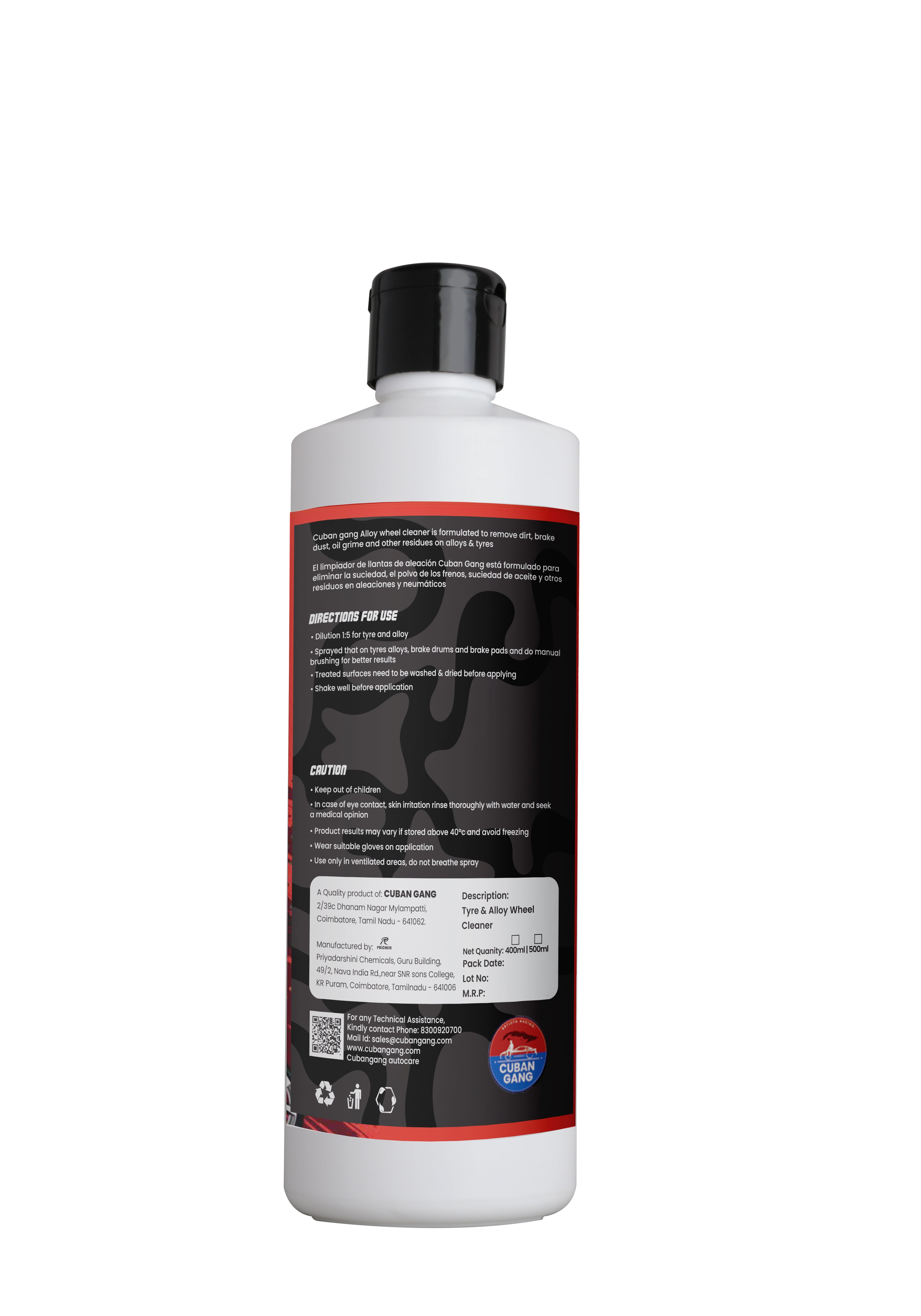 Alloy Wheel / Tyre Cleaner 500ml